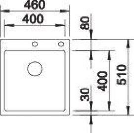 Blanco CLARON 400-IF/A Durinox 523392 нержавеющая сталь