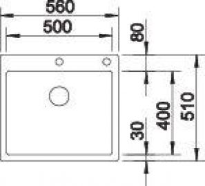 Blanco CLARON 500-IF/A Durinox 523393 нержавеющая сталь