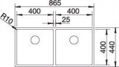 Blanco CLARON 400/400-IF 521617 нержавіюча сталь