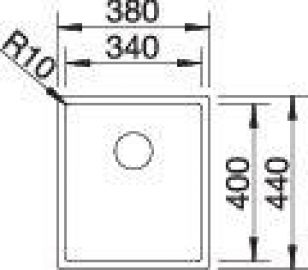 Blanco CLARON 340-IF Durinox 523388 нержавеющая сталь