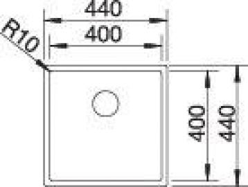 Blanco CLARON 400-IF Durinox 523389 нержавеющая сталь