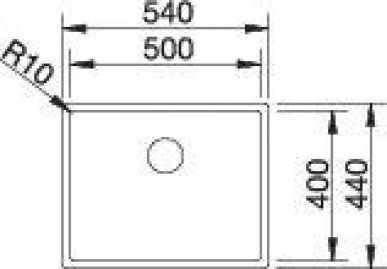 Blanco CLARON 500-IF Durinox 523390 нержавеющая сталь