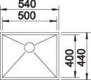 Blanco ZEROX 500-U 521589 нержавеющая сталь