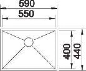 Blanco ZEROX 550-U 521591 нержавеющая сталь