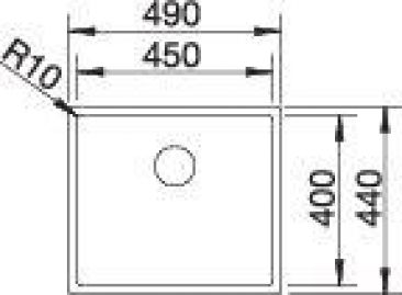Blanco CLARON 450-U 521575 нержавеющая сталь