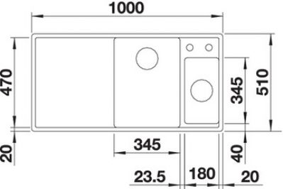 Blanco AXIA III 6 S 523480 серый беж