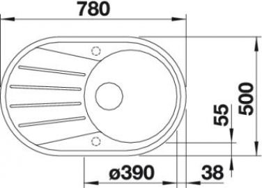 Blanco TAMOS 45 S 521390 антрацит