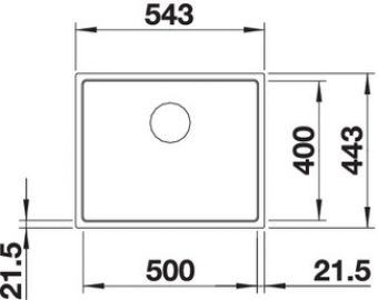 Blanco SUBLINE 500-IF SteelFrame 524107 антрацит