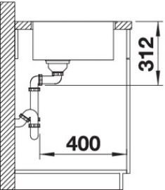 Blanco SUBLINE 500-IF SteelFrame 524107 антрацит