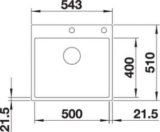 Blanco SUBLINE 500-IF/A SteelFrame 524111 антрацит