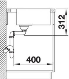 Blanco SUBLINE 500-IF/A SteelFrame 524111 антрацит