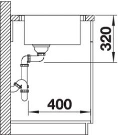 Blanco ANDANO XL 6 S-IF Compact 523001 нержавеющая сталь