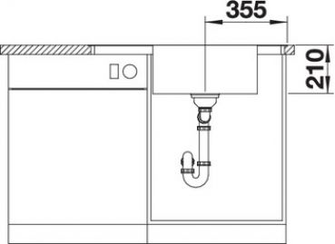 Blanco ANDANO XL 6 S-IF Compact 523001 нержавеющая сталь