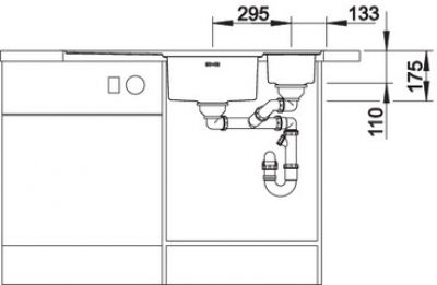 Blanco AXIS III 6 S-IF 522104 нержавеющая сталь