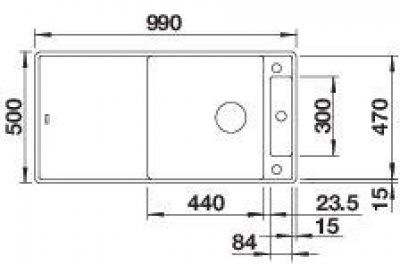 Blanco AXIA III XL 6 S-F 523531 кофе