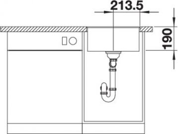 Blanco SUBLINE 400-F 523497 белый