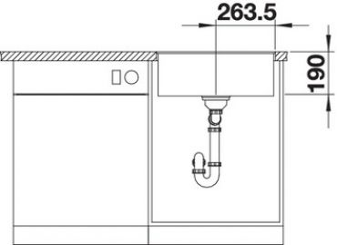 Blanco SUBLINE 500-F 523535 белый