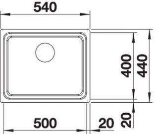 Blanco ETAGON 500-IF 521840 нержавеющая сталь