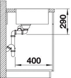 Blanco ANDANO 340/180-IF 522973 нержавеющая сталь