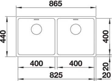 Blanco ANDANO 400/400-IF 522985 нержавеющая сталь