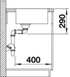 Blanco ANDANO 400/400-IF 522985 нержавеющая сталь