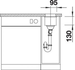 Blanco SUBLINE 160-U 523403 серый беж