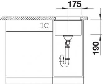 Blanco SUBLINE 320-U 523414 серый беж