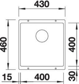 Blanco SUBLINE 400-U 523422 антрацит