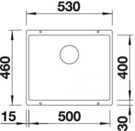 Blanco SUBLINE 500-U 523436 белый