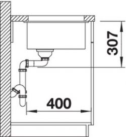 Blanco SUBLINE 500-U 523436 белый