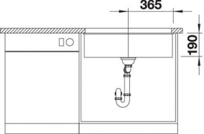 Blanco SUBLINE 700-U 523449 серый беж