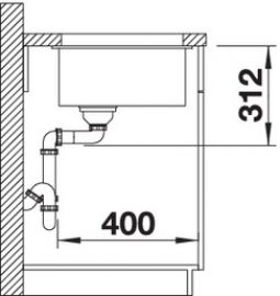 Blanco SUBLINE 700-U 523446 белый