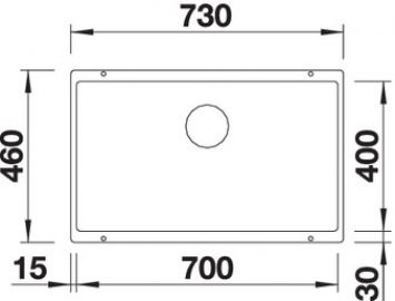 Blanco SUBLINE 700-U 523443 темная скала