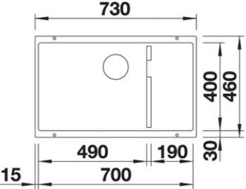 Blanco SUBLINE 700-U Level 523547 кофе