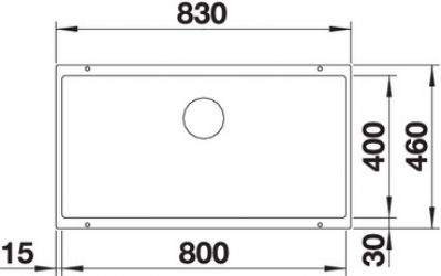 Blanco SUBLINE 800-U 523148 серый беж