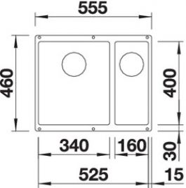 Blanco SUBLINE 340/160-U 523567 кофе