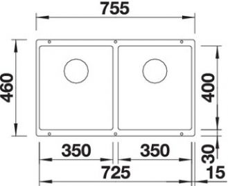 Blanco SUBLINE 350/350-U 523581 серый беж