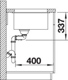 Blanco SUBLINE 480/320-U 523591 сірий беж