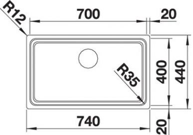 Blanco ETAGON 700-U 524270 нержавіюча сталь