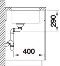 Blanco ANDANO 700-U 522971 нержавеющая сталь