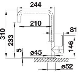 Blanco MILI 523103 антрацит