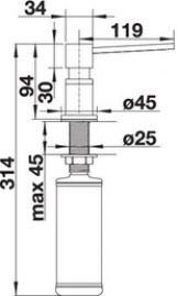 Blanco LATO 525809 нержавеющая сталь