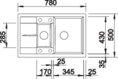 Blanco METRA 6 S Compact 525925 черный