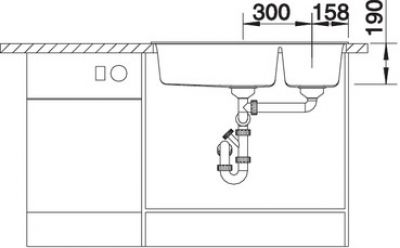 Blanco METRA 9 525936 черный