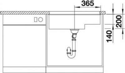 Blanco SUBLINE 700-U LEVEL 526004 черный