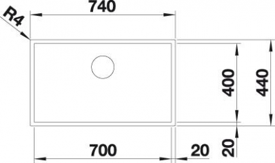 Blanco Zerox 700-U 526244 Dark Steel