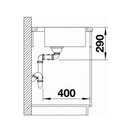 Blanco ANDANO 400/400-IF/A 525249 нержавеющая сталь