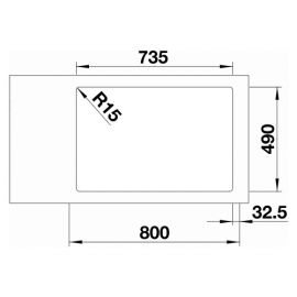 Blanco ANDANO 340/340-IF/A 525248 нержавеющая сталь