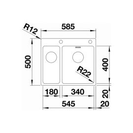 Blanco 340/180-IF/A 525247 Нержавеющая сталь