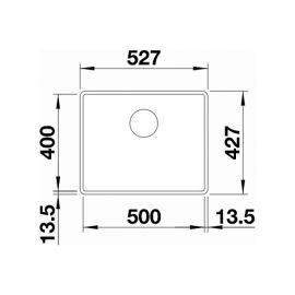 Blanco SUBLINE 500-F черный 525994